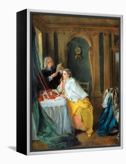 Madame Geoffrin (Marie Therese Rodet Geoffrin, 1699-1777) at Her Toilet-Nicolas Lancret-Framed Premier Image Canvas