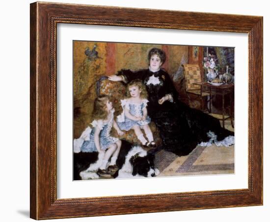 Madame Georges Charpentier and Her Children, 1878-Pierre-Auguste Renoir-Framed Giclee Print