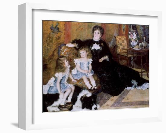 Madame Georges Charpentier and Her Children, 1878-Pierre-Auguste Renoir-Framed Giclee Print