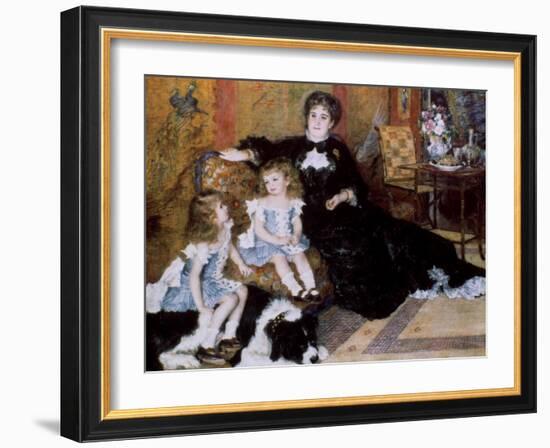 Madame Georges Charpentier and Her Children, 1878-Pierre-Auguste Renoir-Framed Giclee Print