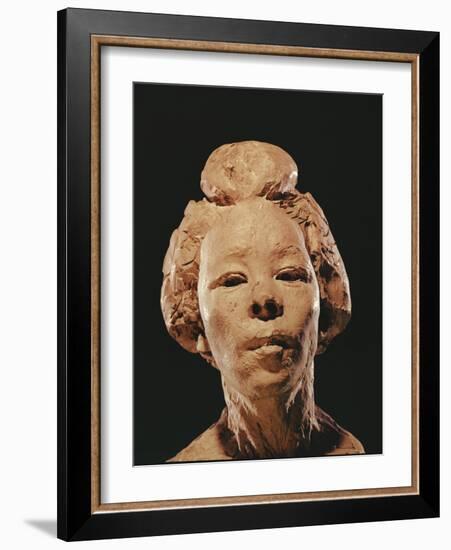 Madame Hanako, 1908 (Clay)-Auguste Rodin-Framed Giclee Print