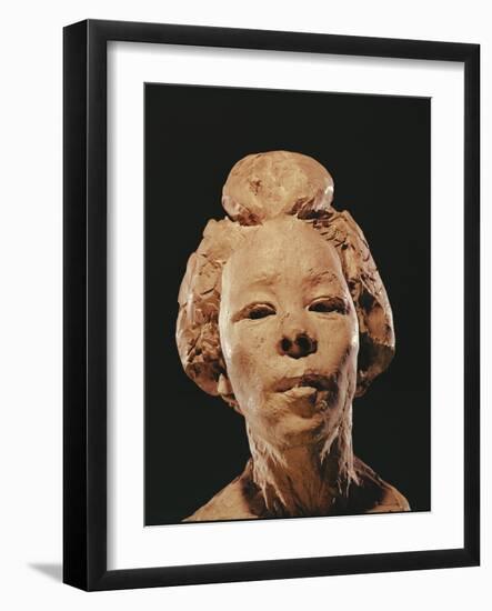 Madame Hanako, 1908 (Clay)-Auguste Rodin-Framed Giclee Print