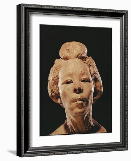 Madame Hanako, 1908 (Clay)-Auguste Rodin-Framed Giclee Print