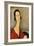 Madame Hanka Zborowska, 1917 (Oil on Canvas)-Amedeo Modigliani-Framed Giclee Print