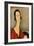 Madame Hanka Zborowska, 1917 (Oil on Canvas)-Amedeo Modigliani-Framed Giclee Print