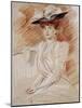 Madame Helleu Au Chapeau-Paul Cesar Helleu-Mounted Giclee Print