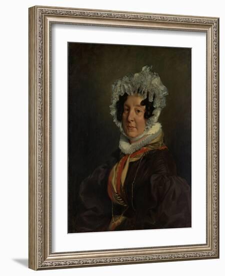 Madame Henri François Riesener, 1835-Ferdinand Victor Eugene Delacroix-Framed Giclee Print