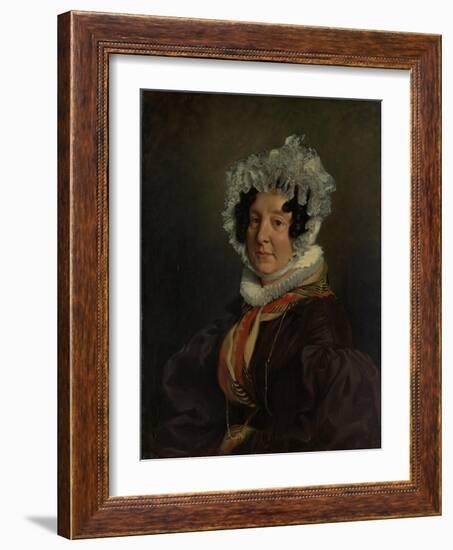 Madame Henri François Riesener, 1835-Ferdinand Victor Eugene Delacroix-Framed Giclee Print