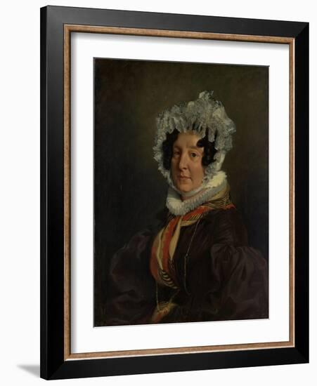 Madame Henri François Riesener, 1835-Ferdinand Victor Eugene Delacroix-Framed Giclee Print