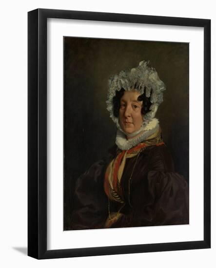 Madame Henri François Riesener, 1835-Ferdinand Victor Eugene Delacroix-Framed Giclee Print