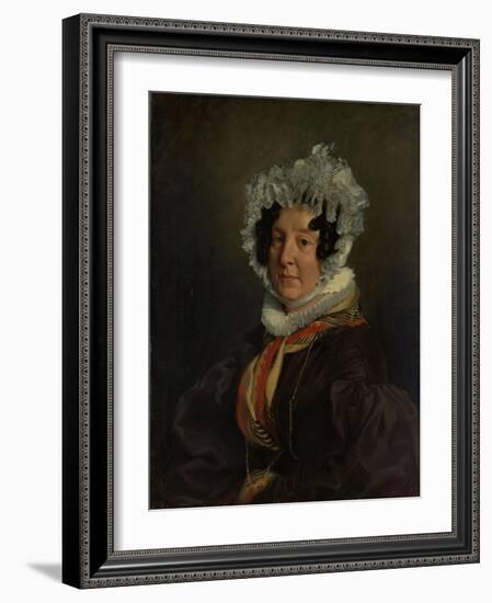 Madame Henri François Riesener, 1835-Ferdinand Victor Eugene Delacroix-Framed Giclee Print