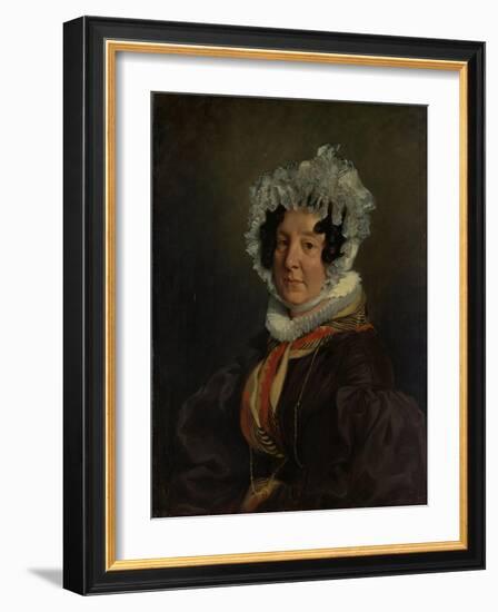Madame Henri François Riesener, 1835-Ferdinand Victor Eugene Delacroix-Framed Giclee Print