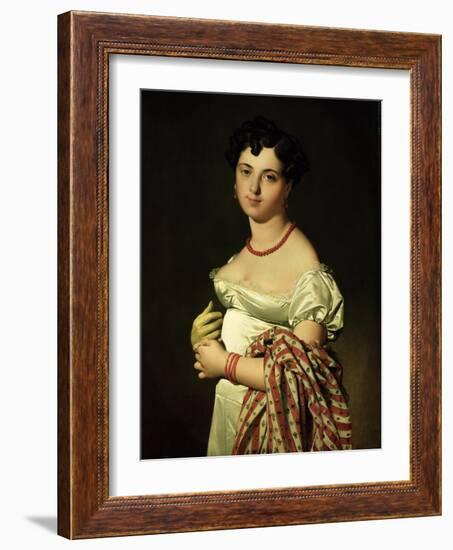 Madame Henri-Philippe-Joseph Panckouke (1787-1865) 1811-Jean-Auguste-Dominique Ingres-Framed Giclee Print