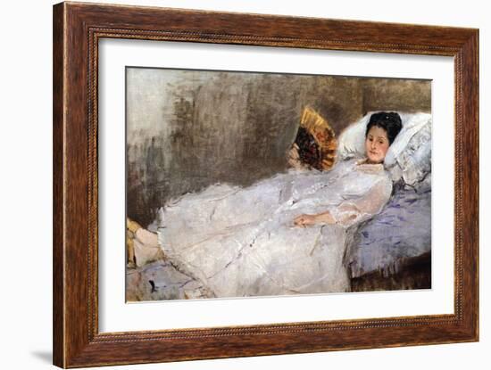 Madame Hubard-Berthe Morisot-Framed Art Print