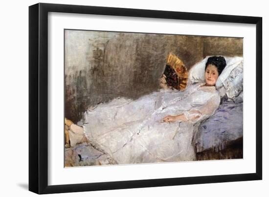 Madame Hubard-Berthe Morisot-Framed Art Print