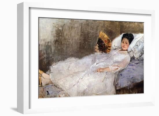 Madame Hubard-Berthe Morisot-Framed Art Print