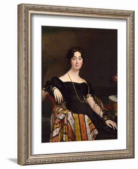 Madame Jacques-Louis Leblanc, 1823-Jean Auguste Dominique Ingres-Framed Giclee Print