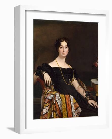 Madame Jacques-Louis Leblanc, 1823-Jean Auguste Dominique Ingres-Framed Giclee Print