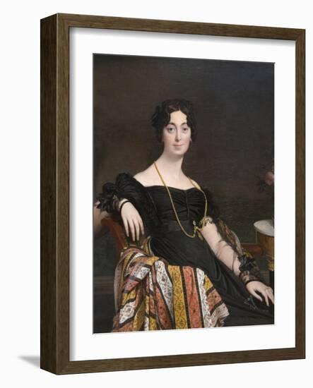 Madame Jacques-Louis Leblanc (Née Françoise Poncelle,-Jean-Auguste-Dominique Ingres-Framed Art Print