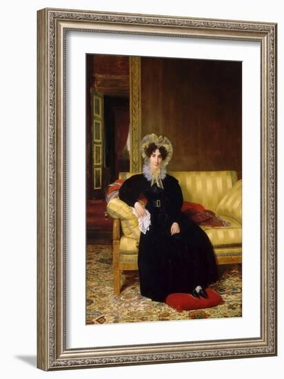 Madame Jean-Charles Clarmont, Née Rosalie Favrin (1772-185)-Louis Hersent-Framed Giclee Print