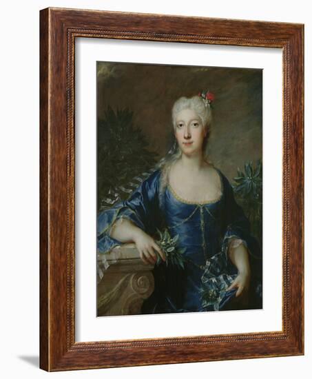 Madame Jean De Julienne, 1722 (Oil on Canvas)-Francois de Troy-Framed Giclee Print