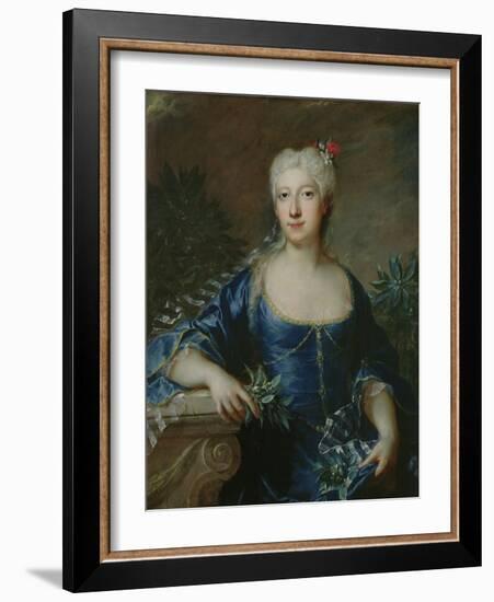 Madame Jean De Julienne, 1722 (Oil on Canvas)-Francois de Troy-Framed Giclee Print