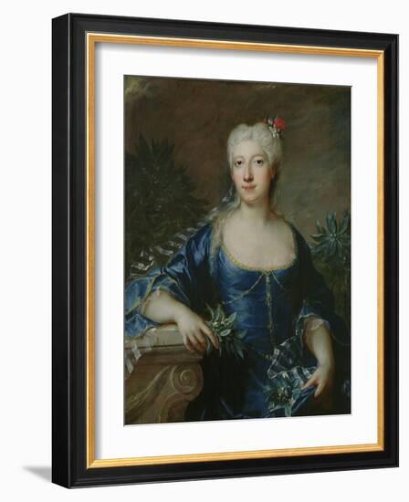 Madame Jean De Julienne, 1722 (Oil on Canvas)-Francois de Troy-Framed Giclee Print