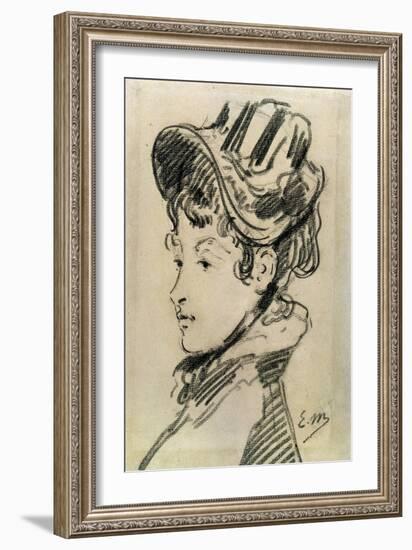 Madame Jules Guillemet, C1880-Edouard Manet-Framed Giclee Print