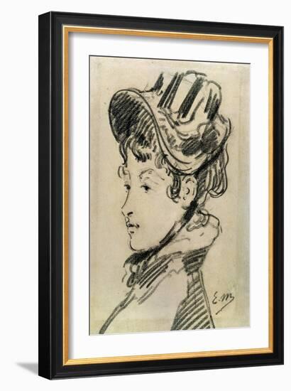 Madame Jules Guillemet, C1880-Edouard Manet-Framed Giclee Print