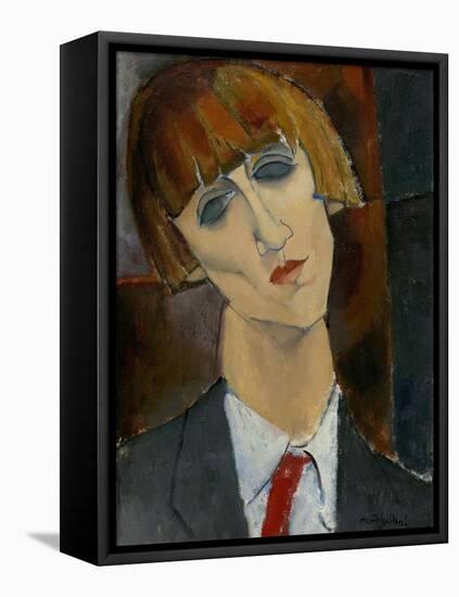 Madame Kisling, 1917-Amedeo Modigliani-Framed Stretched Canvas