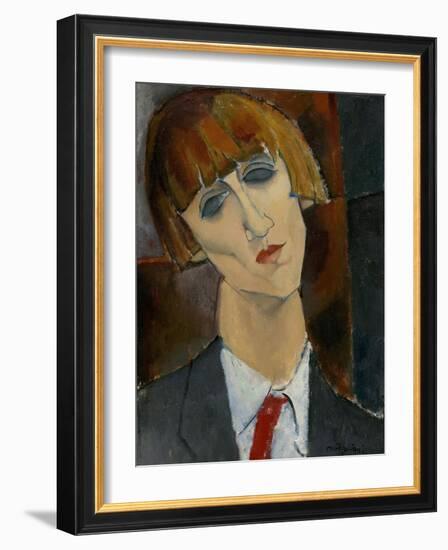 Madame Kisling, 1917-Amedeo Modigliani-Framed Art Print