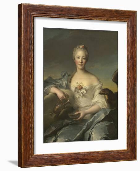 Madame Le Fevre De Caumartin as Hebe, 1753-Jean-Marc Nattier-Framed Art Print