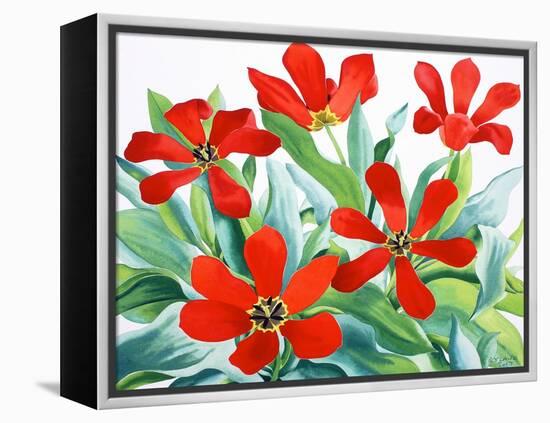 Madame Lefeber Tulips 2-Christopher Ryland-Framed Premier Image Canvas