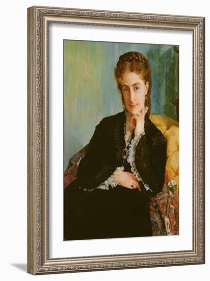 Madame Louis Cézard, 1871 (Oil on Canvas)-Paul Baudry-Framed Giclee Print