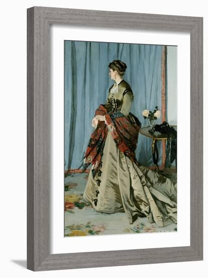 Madame Louis-Joachim Gaudibert-Claude Monet-Framed Giclee Print