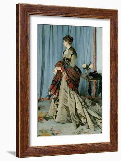 Madame Louis-Joachim Gaudibert-Claude Monet-Framed Giclee Print