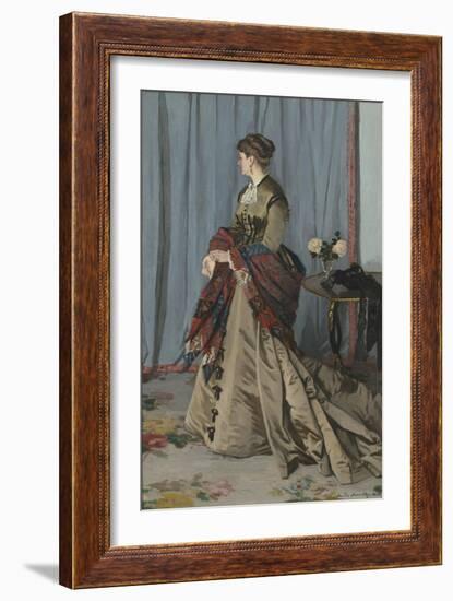 Madame Louis Joachim Gaudibert-Claude Monet-Framed Giclee Print