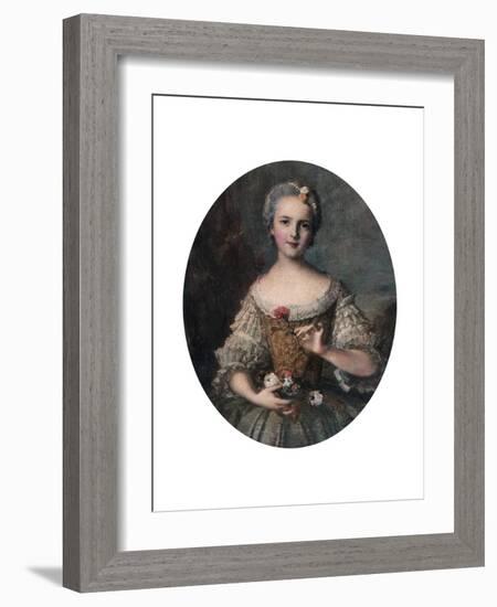 Madame Louise, Daughter of Louis Xv, Mid 18th Century-Jean-Marc Nattier-Framed Giclee Print