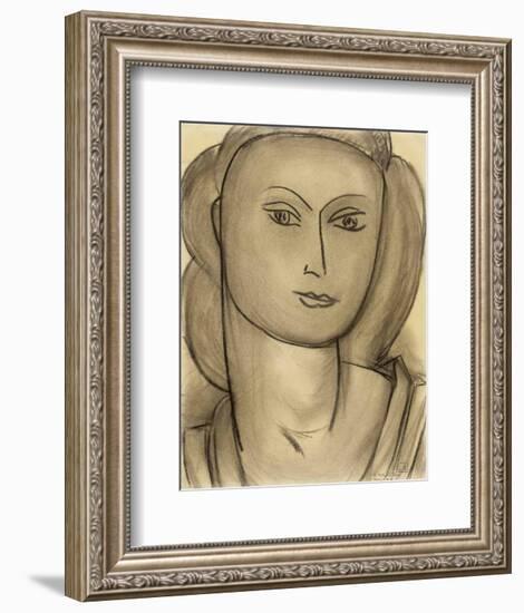 Madame Lucienne Bernard, c.1946-Henri Matisse-Framed Art Print