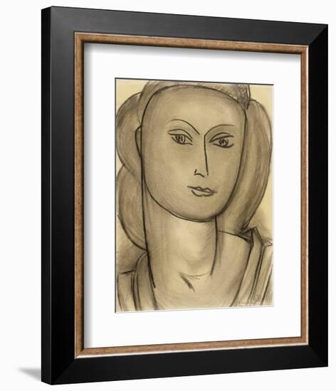 Madame Lucienne Bernard, c.1946-Henri Matisse-Framed Art Print