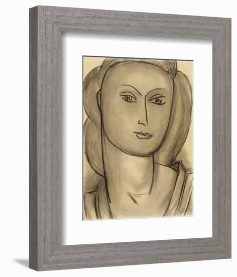 Madame Lucienne Bernard, c.1946-Henri Matisse-Framed Art Print