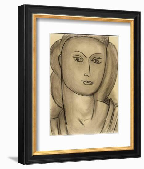 Madame Lucienne Bernard, c.1946-Henri Matisse-Framed Art Print