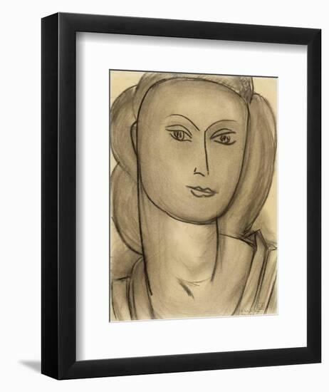 Madame Lucienne Bernard, c.1946-Henri Matisse-Framed Art Print