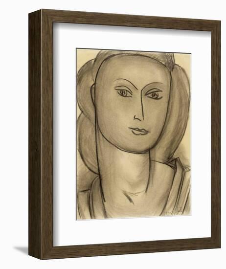 Madame Lucienne Bernard, c.1946-Henri Matisse-Framed Art Print