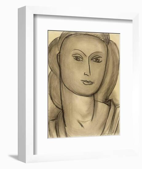 Madame Lucienne Bernard, c.1946-Henri Matisse-Framed Art Print