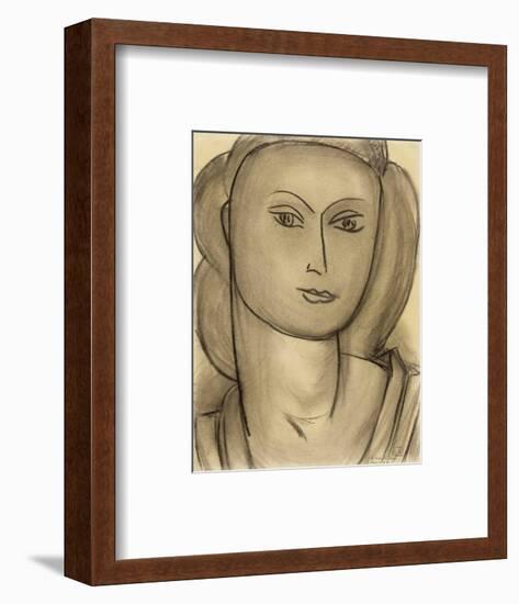 Madame Lucienne Bernard, c.1946-Henri Matisse-Framed Art Print