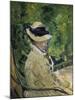 Madame Manet Im Garten Von Bellevue-Edouard Manet-Mounted Giclee Print