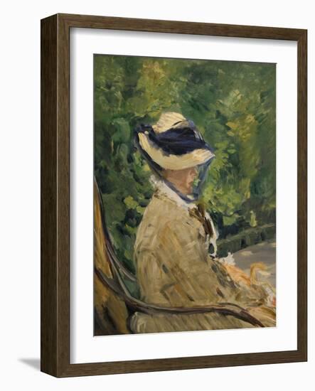 Madame Manet (Née Suzanne Leenhoff-Edouard Manet-Framed Art Print