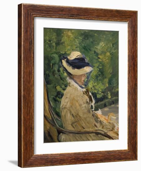 Madame Manet (Née Suzanne Leenhoff-Edouard Manet-Framed Art Print