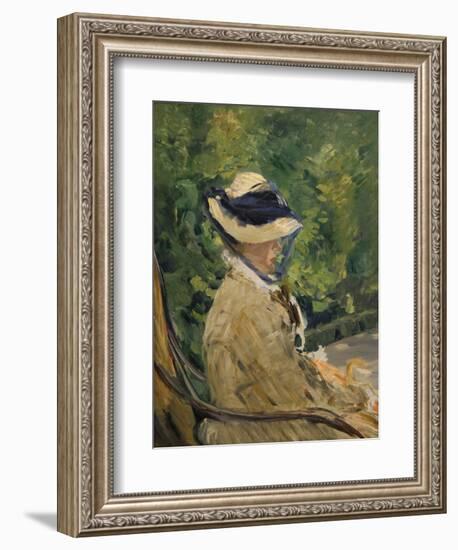 Madame Manet (Née Suzanne Leenhoff-Edouard Manet-Framed Art Print